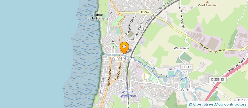 localisation de l'entreprise SYNDICAT COPROPRIET RESIDENCE BELLEVUE  WIMEREUX