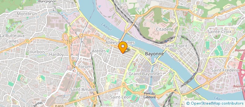 localisation de l'entreprise SYNDICAT COPROPRIET RESIDENCE SEVIGNE  BAYONNE