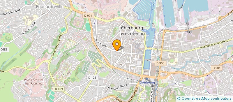 localisation de l'entreprise SYNDICAT COPROPRIET RUE GUILLAUME FOUACE  CHERBOURG-EN-COTENTIN