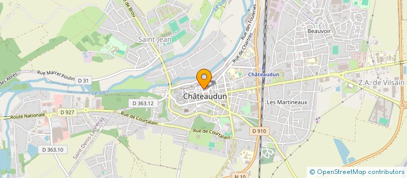 localisation de l'entreprise SYNDICAT COPROPRIETA 5 RUE LOUIS BAUDET à CHATEAUDUN