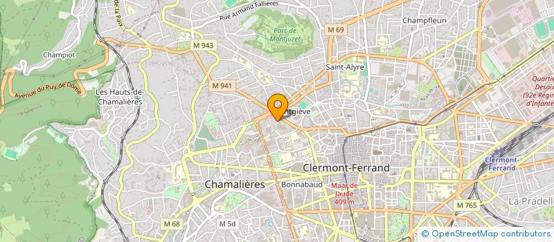 localisation de l'entreprise SYNDICAT COPROPRIETAIR RESIDENCE ANTARES  CLERMONT-FERRAND