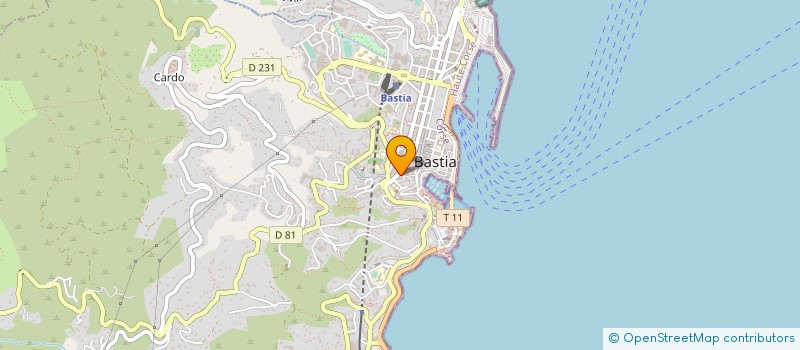 localisation de l'entreprise SYNDICAT COPROPRIETAIRE 1 RTE DE VILLE à BASTIA