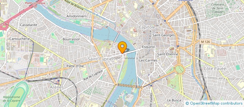 localisation de l'entreprise SYNDICAT COPROPRIETAIRE 1 RUE VIGUERIE  TOULOUSE