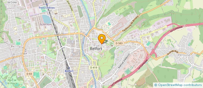 localisation de l'entreprise SYNDICAT COPROPRIETAIRE 16 GRAND'RUE  BELFORT