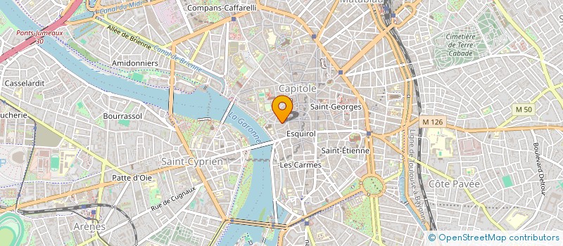 localisation de l'entreprise SYNDICAT COPROPRIETAIRE 16 R CUJAS à TOULOUSE