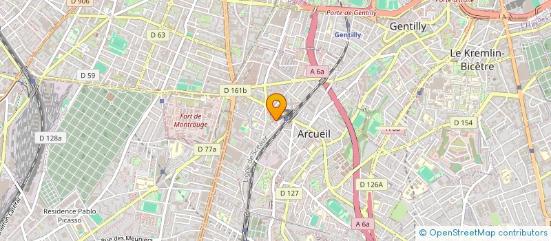 localisation de l'entreprise SYNDICAT COPROPRIETAIRE 2 RUE MONGE à ARCUEIL