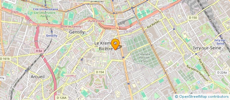 localisation de l'entreprise SYNDICAT COPROPRIETAIRE 26-36 R DANTON  LE KREMLIN-BICETRE