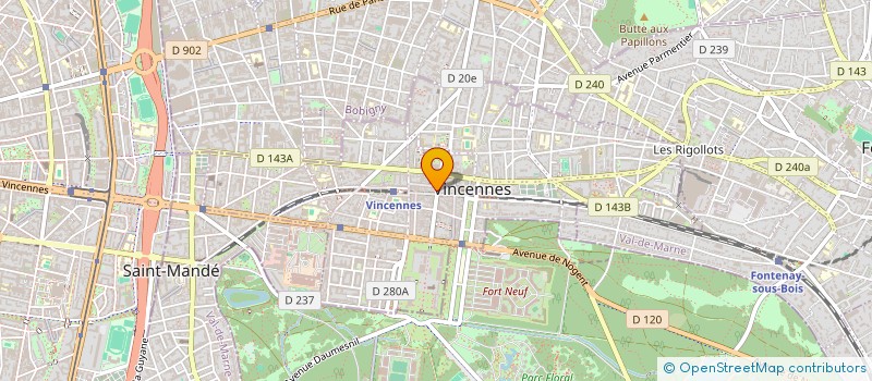 localisation de l'entreprise SYNDICAT COPROPRIETAIRE 35 AV DU CHATEAU à VINCENNES