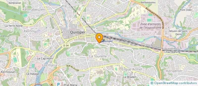 localisation de l'entreprise SYNDICAT COPROPRIETAIRE  QUIMPER