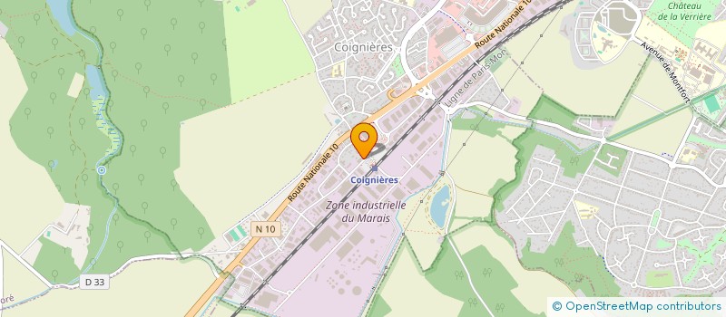 localisation de l'entreprise SYNDICAT COPROPRIETAIRE 4 AV DE LA GARE  COIGNIERES