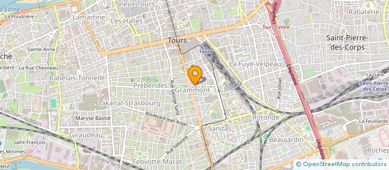 localisation de l'entreprise SYNDICAT COPROPRIETAIRE 4 RUE PARMENTIER  TOURS