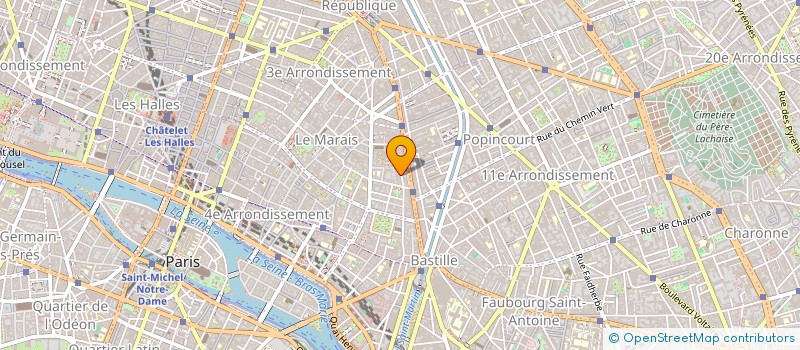 localisation de l'entreprise SYNDICAT COPROPRIETAIRE 47 R TOURNELLES  PARIS