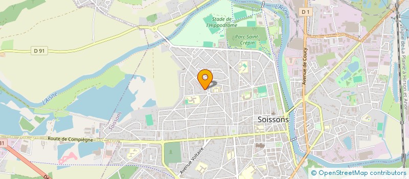 localisation de l'entreprise SYNDICAT COPROPRIETAIRE 82 AV DE PASLY à SOISSONS