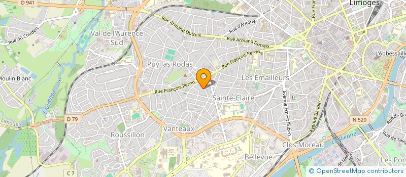 localisation de l'entreprise SYNDICAT COPROPRIETAIRE GRAND ESPACES II à LIMOGES