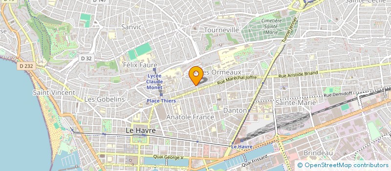 localisation de l'entreprise SYNDICAT COPROPRIETAIRE GUSTAVE FLAUBERT à LE HAVRE