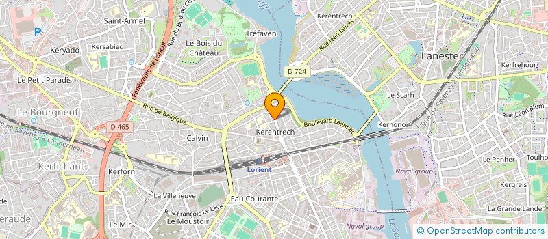 localisation de l'entreprise SYNDICAT COPROPRIETAIRE IMMEUB  LORIENT