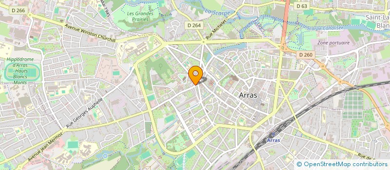localisation de l'entreprise SYNDICAT COPROPRIETAIRE IMMEUBLE THELU à ARRAS
