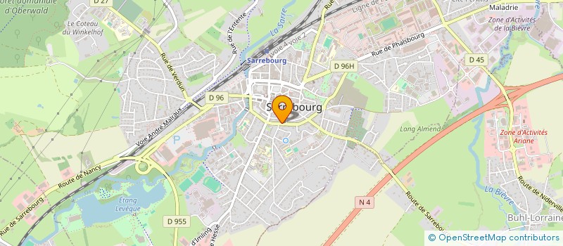 localisation de l'entreprise SYNDICAT COPROPRIETAIRE LA ROSERAIE  SARREBOURG