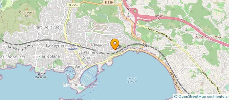 localisation de l'entreprise SYNDICAT COPROPRIETAIRE LE CHANTEMER à BANDOL