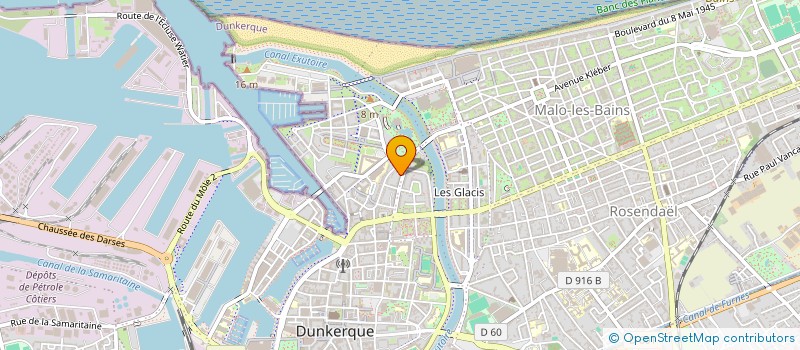 localisation de l'entreprise SYNDICAT COPROPRIETAIRE RES 47 AV ABOUT à DUNKERQUE