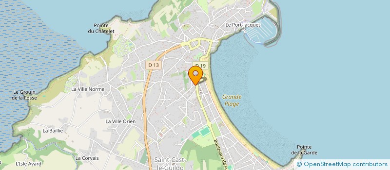 localisation de l'entreprise SYNDICAT COPROPRIETAIRE RES CENTRE PLAGE  SAINT-CAST-LE-GUILDO