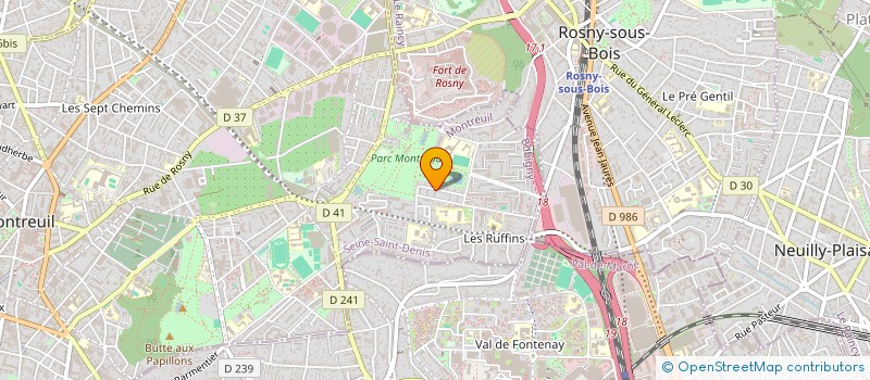 localisation de l'entreprise SYNDICAT COPROPRIETAIRE RES CLAIR LOGIS  MONTREUIL