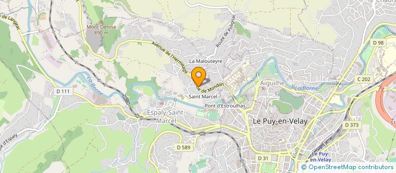 localisation de l'entreprise SYNDICAT COPROPRIETAIRE RESIDENCE MONDON  ESPALY-SAINT-MARCEL