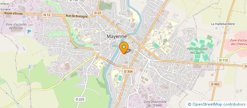 localisation de l'entreprise SYNDICAT COPROPRIETAIRE VAL ST MARTIN  MAYENNE