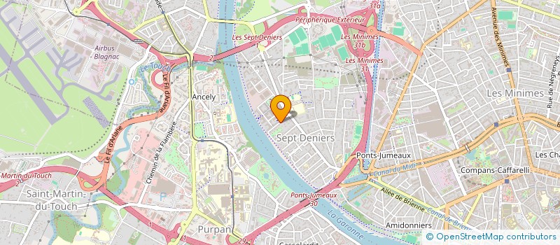localisation de l'entreprise SYNDICAT COPROPRIETAIRES 122 SOLEIL OR à TOULOUSE