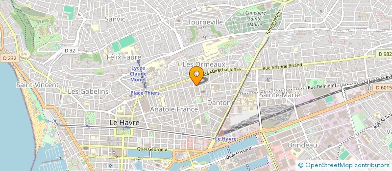 localisation de l'entreprise SYNDICAT COPROPRIETAIRES 123 RUE RENAN à LE HAVRE