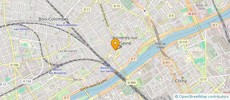 localisation de l'entreprise SYNDICAT COPROPRIETAIRES 13B RUE BAPST à ASNIERES-SUR-SEINE