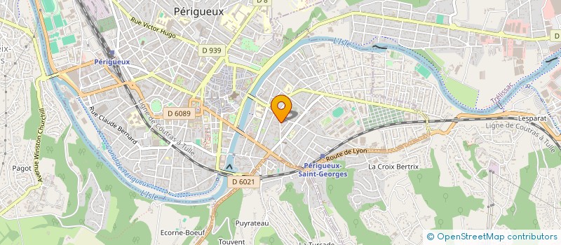 localisation de l'entreprise SYNDICAT COPROPRIETAIRES 15 RUE BERANGER  PERIGUEUX