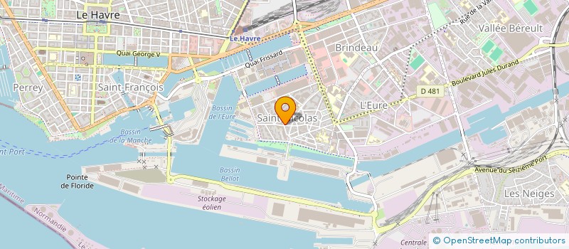 localisation de l'entreprise SYNDICAT COPROPRIETAIRES 15 RUE EUDIER à LE HAVRE