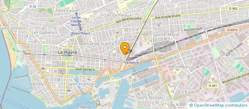 localisation de l'entreprise SYNDICAT COPROPRIETAIRES 16 RUE HAUDRY à LE HAVRE