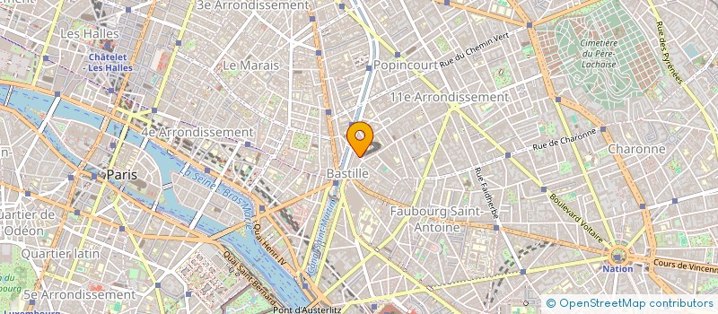 localisation de l'entreprise SYNDICAT COPROPRIETAIRES 18 RUE DAVAL  PARIS