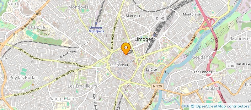 localisation de l'entreprise SYNDICAT COPROPRIETAIRES 2 R FITZ JAMES à LIMOGES