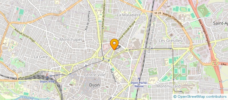 localisation de l'entreprise SYNDICAT COPROPRIETAIRES 21 RUE PARMENTIER  DIJON