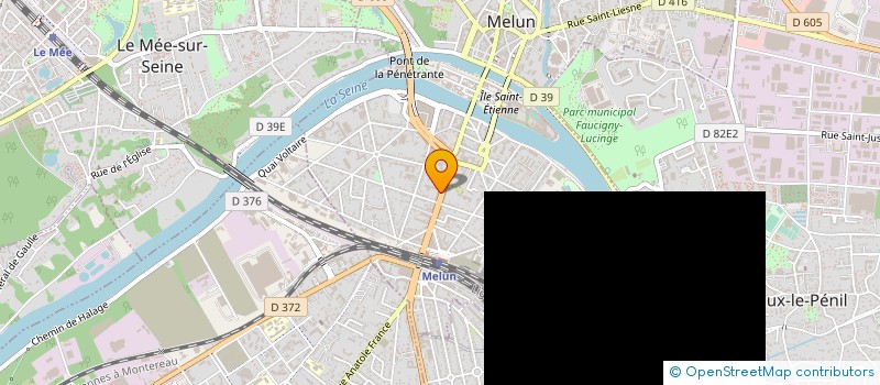 localisation de l'entreprise SYNDICAT COPROPRIETAIRES 22 AV THIERS à MELUN