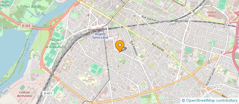 localisation de l'entreprise SYNDICAT COPROPRIETAIRES  22 R MIRABEAU à ANGERS