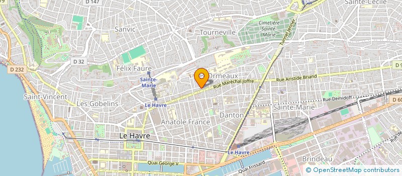 localisation de l'entreprise SYNDICAT COPROPRIETAIRES 24 RUE RISSON à LE HAVRE