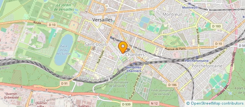 localisation de l'entreprise SYNDICAT COPROPRIETAIRES 24B R NOAILLES à VERSAILLES