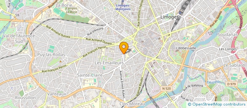 localisation de l'entreprise SYNDICAT COPROPRIETAIRES 26 AV FOUCAUD à LIMOGES