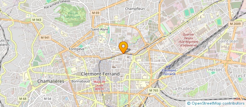 localisation de l'entreprise SYNDICAT COPROPRIETAIRES 33 R MONTLOSIER  CLERMONT-FERRAND