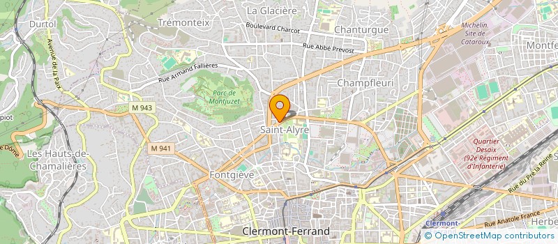 localisation de l'entreprise SYNDICAT COPROPRIETAIRES  CLERMONT-FERRAND