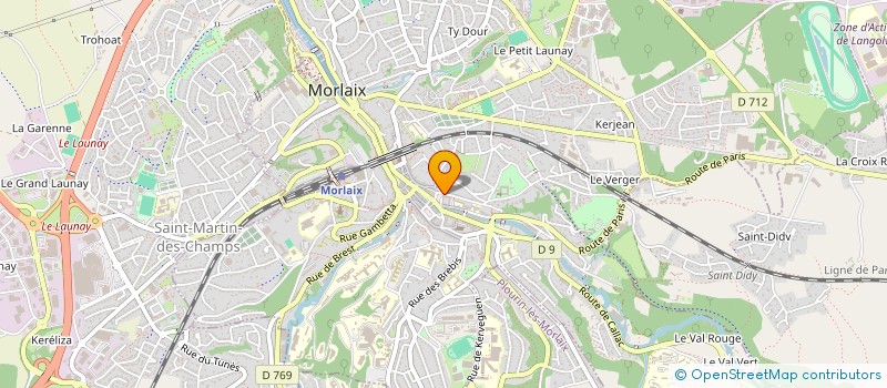 localisation de l'entreprise SYNDICAT COPROPRIETAIRES à MORLAIX