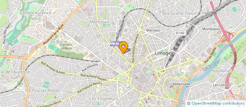 localisation de l'entreprise SYNDICAT COPROPRIETAIRES à LIMOGES