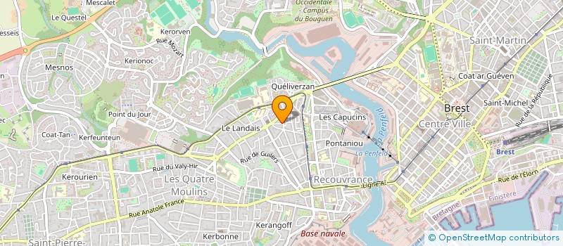 localisation de l'entreprise SYNDICAT COPROPRIETAIRES à BREST