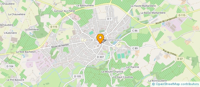 localisation de l'entreprise SYNDICAT COPROPRIETAIRES  LE LOROUX-BOTTEREAU