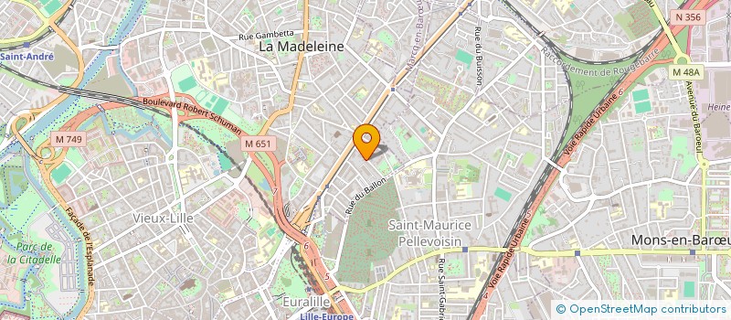 localisation de l'entreprise SYNDICAT COPROPRIETAIRES à LA MADELEINE