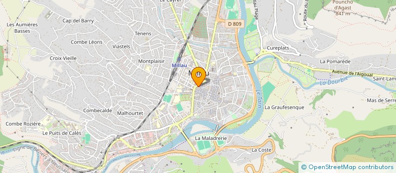 localisation de l'entreprise SYNDICAT COPROPRIETAIRES  MILLAU